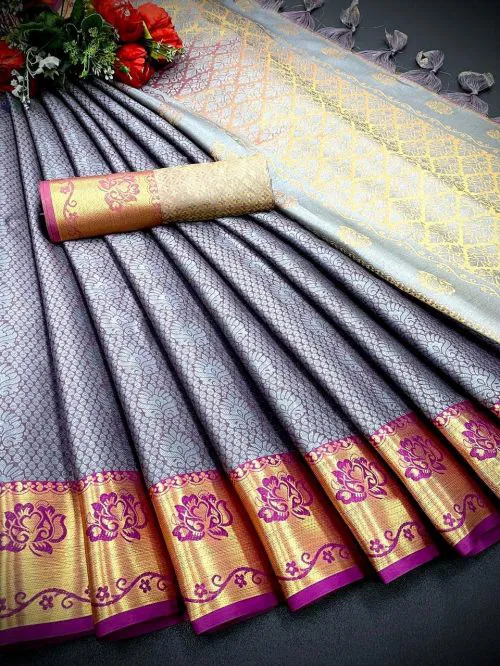 Aab Khan Gulab Silk Saree Catalog